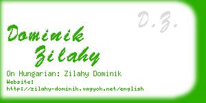 dominik zilahy business card